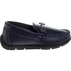 Best Low Top Shoes Children's Shoes Josmo Kid's Horesbit Moc Loafer - Navy Blue