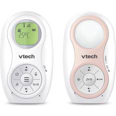 Vtech Babyvakter Vtech 1215 Babymonitor med lyd 8 timer, 75 meter Hvit/Rosa