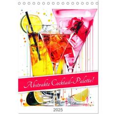 Calvendo Abstract Cocktail Palette A5 Portrait Desk Calendar 2025