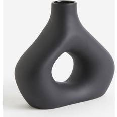 Innredningsdetaljer H&M I Stengods - Sort Vase