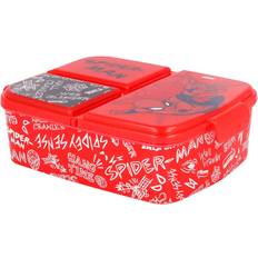 Lunch Boxes Stor Multi Compartment Sandwich Box Spiderman Urban Web