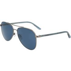 Calvin Klein Dam - Pilot Solglasögon Calvin Klein Unisex Metal Rifle Sunglasses Blue Pilot