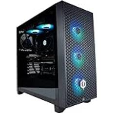 Desktop Computers CyberPowerPC Luxe Gaming PC AMD Ryzen 7 5700X 12GB 32GB 1TB NVMe SSD 650W 80+ PSU Wi-Fi Liquid Cooling