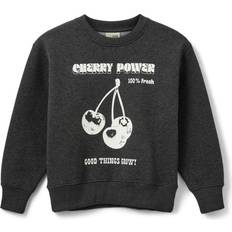 Polyester Sweatshirts Sofie Schnoor Dark Grey Melange Sweatshirt 164