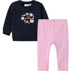 Name It Bébé Autres Ensembles Name It Sæt Sweatshirt/Leggings NbfVuvivian Pastel Lavende Sweatsæt