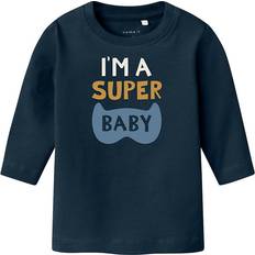 1-3M Bluser & Tunikaer Børnetøj Name It Lang�rmet Bluse Vacion Dark Sapphire