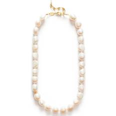 Anni Lu Stellar Pearly Necklace White