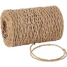 Beige Gift Wrap Ribbons Tenn well paper string, 328 feet 2mm craft raffia ribbon for gift wrapping, n. Beige