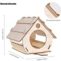 Shein Hanging Wooden Bird Feeder DIY Assembly Tray