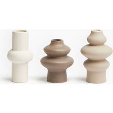 H&M 3-pack Mini Stoneware - Beige Vase