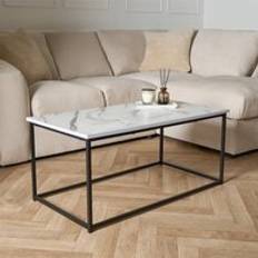 OHS With Metal Frame Coffee Table