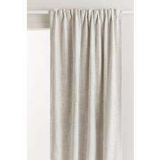 H&M 2-pack Blackout Curtain Lengths 140x250 - White