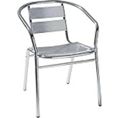 Aluminium Chaises de Jardin Lifeingarden Sedia Poltrona In Alluminio CM 54x59x74 Con Braccioli E Schienale A Doppia