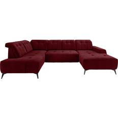 Silber - U-Sofa Sofas Livetastic Wohnlandschaft Sano Sofa