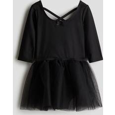 H&M Girls Dresses Children's Clothing H&M Dance Leotard with Tulle Skirt - Black (1139296009)