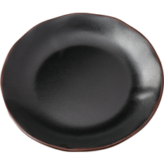 Yanco Nature Art Black Dessert Plate 19.1cm 48pcs