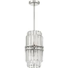 Pendant Lamps Crystorama Hayes Mini Polished Nickel Pendant Lamp 8"