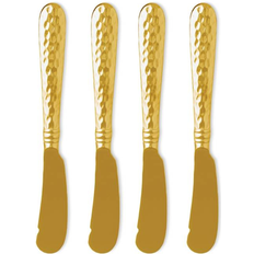 Vietri Martellato Gold Tone Cuchillo de mantequilla 18.4cm 4pcs