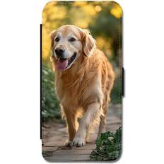 Google Pixel 7 Pro Plånboksfodral Giftoyo Dog Golden Retriever Flip Wallet Case for Google Pixel 7 Pro