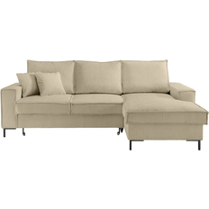 Luma-home Recamiere Beige/Grey Sofa 240cm 3-Sitzer