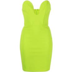 Solace London Strapless Sweetheart Mini Dress - Lime Green