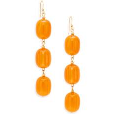 Kenneth Jay Lane Earrings - Gold/Orange