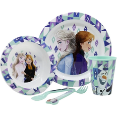 Melamin Kinderbestecke Stor Disney Frozen Geschirr Kunststoffset 5pcs