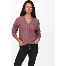 Damen - Rosa Cardigans Only Kofta 'Carol' mörkrosa