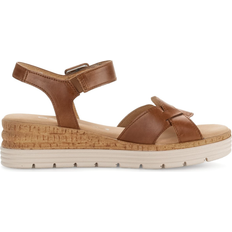 Gabor 44 ½ Sandalen Gabor Wedge Sandals - Camel Leather