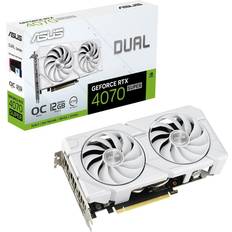 Tarjetas Gráficas ASUS Dual GeForce RTX 4070 SUPER EVO White OC Edition HDMI 3xDP 12GB GDDR6X