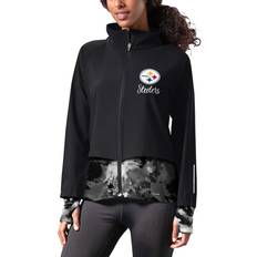 Michael Strahan Pittsburgh Steelers MSX by Women's Grace Raglan Full-Zip Running Jacket