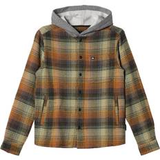 Boutons Sweats à capuche Quiksilver Kid's Flannel Shirt - Grape Leaf Sandbar Hooded Flan (AQBWT03092-CRE1)