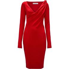 JW Anderson Long Sleeve Midi Dress - Red