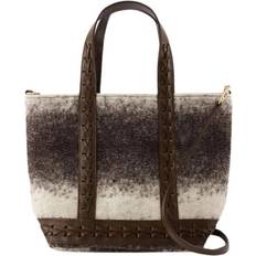 Vanessa Bruno Tasker Vanessa Bruno Uld Shopper Taske med Glitrende Håndtag - Brun