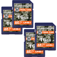 4 GB Minneskort & USB-minnen Delkin Trail Cam SDHC 16GB 4-pack