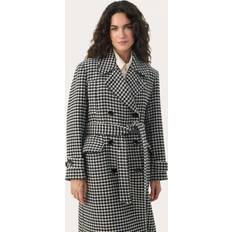 Part Two Woman Coats Part Two Liza Houndstooth Double-Breasted Coat