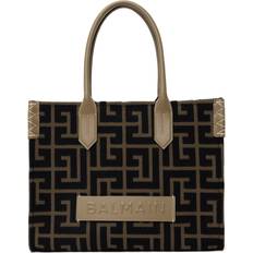 Balmain Khaki & Brown B-Army 36 Monogram Jacquard Tote Ubk Kaki/Noir UNI