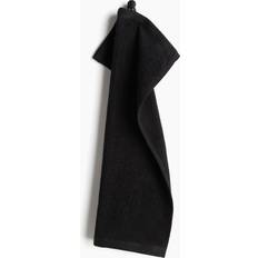 H&M Aus Frottee 30x50 - Schwarz Küchenhandtuch Schwarz (50x30cm)