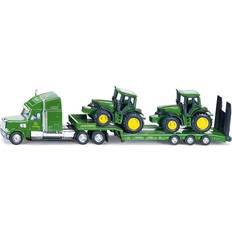 Metal Tractores Siku Low Loader with John Deere Tractors 1837