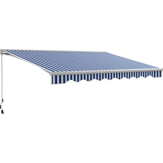 Metal Awnings OutSunny Retractable Awning 196.9x118.1"