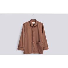 Hay Outline Long Pyjama Shirt - Milk Chocolate