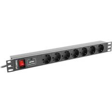 Lanberg PDU-07F-0200-IEC-BK 7-way 2m