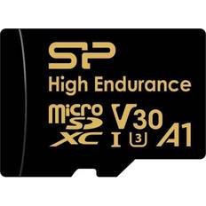 Silicon Power Microsdxc High Endurance 128gb V30 Sd Card With Adapter Golden