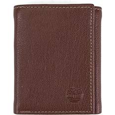 Timberland Herren Leather RFID Blocking Trifold Wallet - Braun