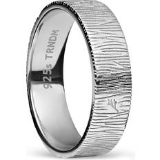 Sidegren Adrian Bark Structure Ring - Silver