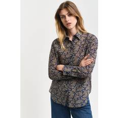 Gant Women Tops Gant Dame Regular fit paisley skjorte af bomuld og silke