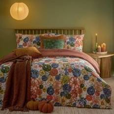 Orange Duvet Covers Furn Picking Patch Pumpkin Påslakan Brun, Grön, Orange, Blå