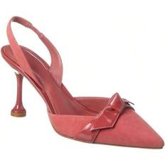 Alexandre Birman Clarita Stiletto Flare Suede Slingback Pump