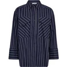 Co'Couture Skjorter Co'Couture SebiCC Stripe Box Skjorte, Navy