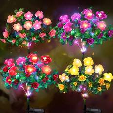 Shein 1pc 21 Flowers Solar Azalea Lawn Light